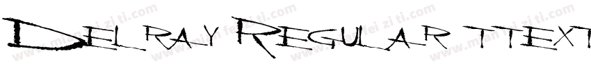 Delray Regular ttext字体转换